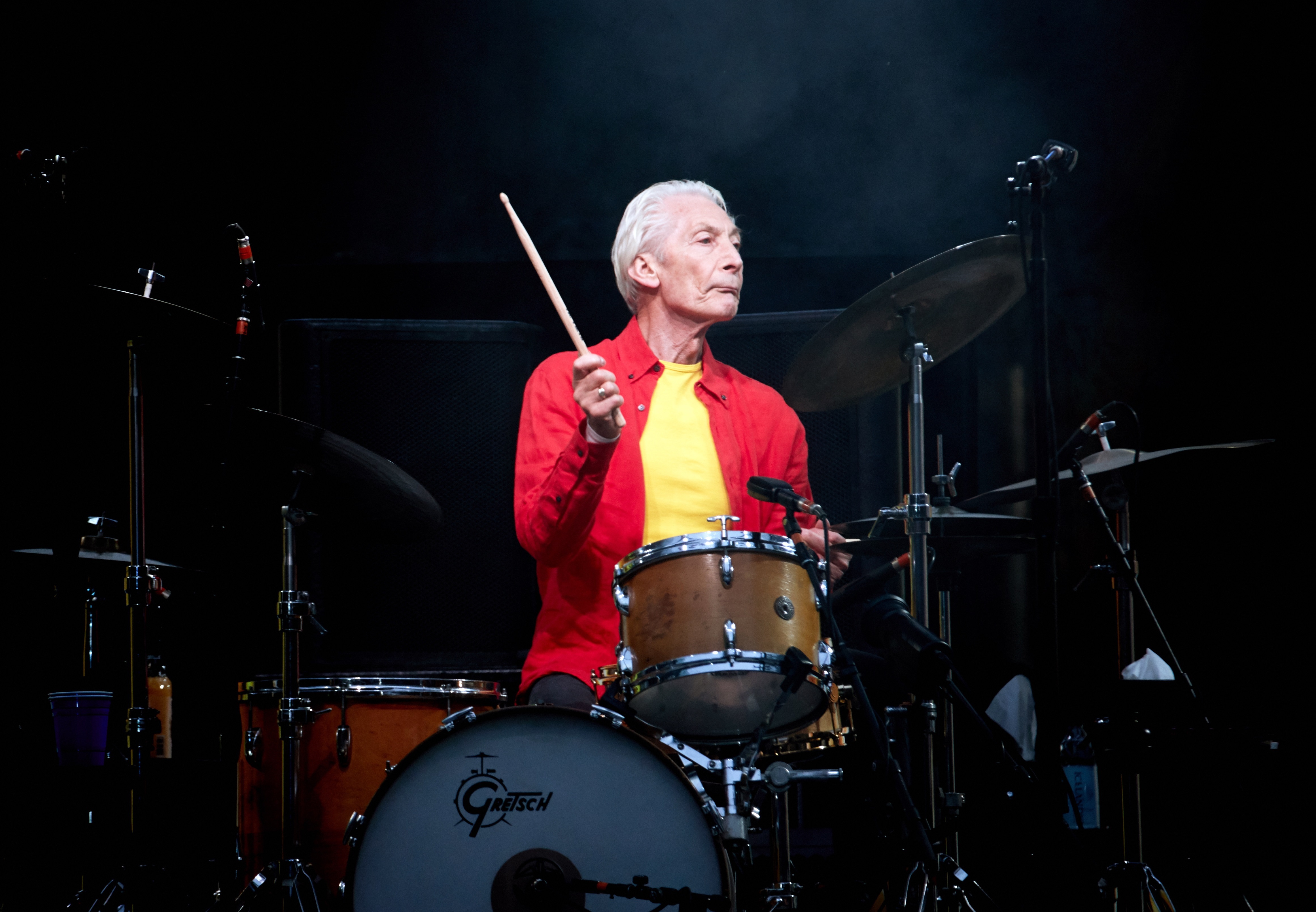 Berlin (Germany).- (FILE) - Charlie Watts of the British Rock band The Rolling Stones performs during a concert at the Olympiastadion in Berlin, Germany, 22 June 2018 (reissued 27 May 2021). Charlie Watts turns 80 on 02 June 2021. (Alemania, Reino Unido) EFE/EPA/HAYOUNG JEON *** Local Caption *** 54432630

