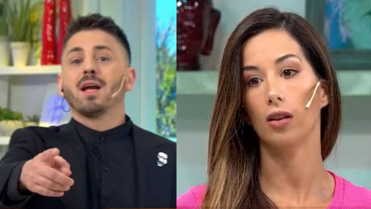 Pampito cruzó a Estefi Berardi en vivo por su reacción a la filtración de los chats con Fede Bal