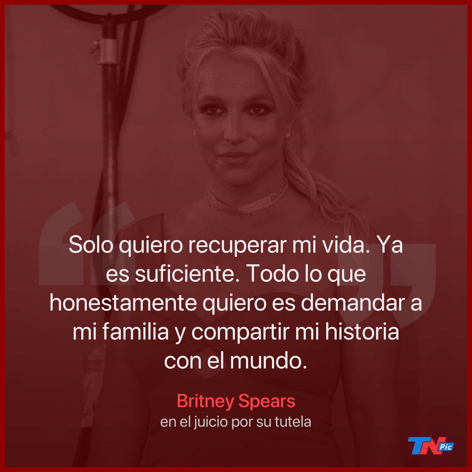 La tutela de Britney Spears: congresistas estadounidenses presentan una ley  a favor de la cantante | TN