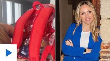 Una influencer contó que sus hijos llevarán mochilas transparentes a la escuela para evitar tiroteos masivos