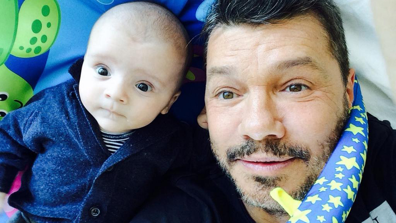 Mirá cómo arrancaron el día Marcelo Tinelli y su hijo Lorenzo