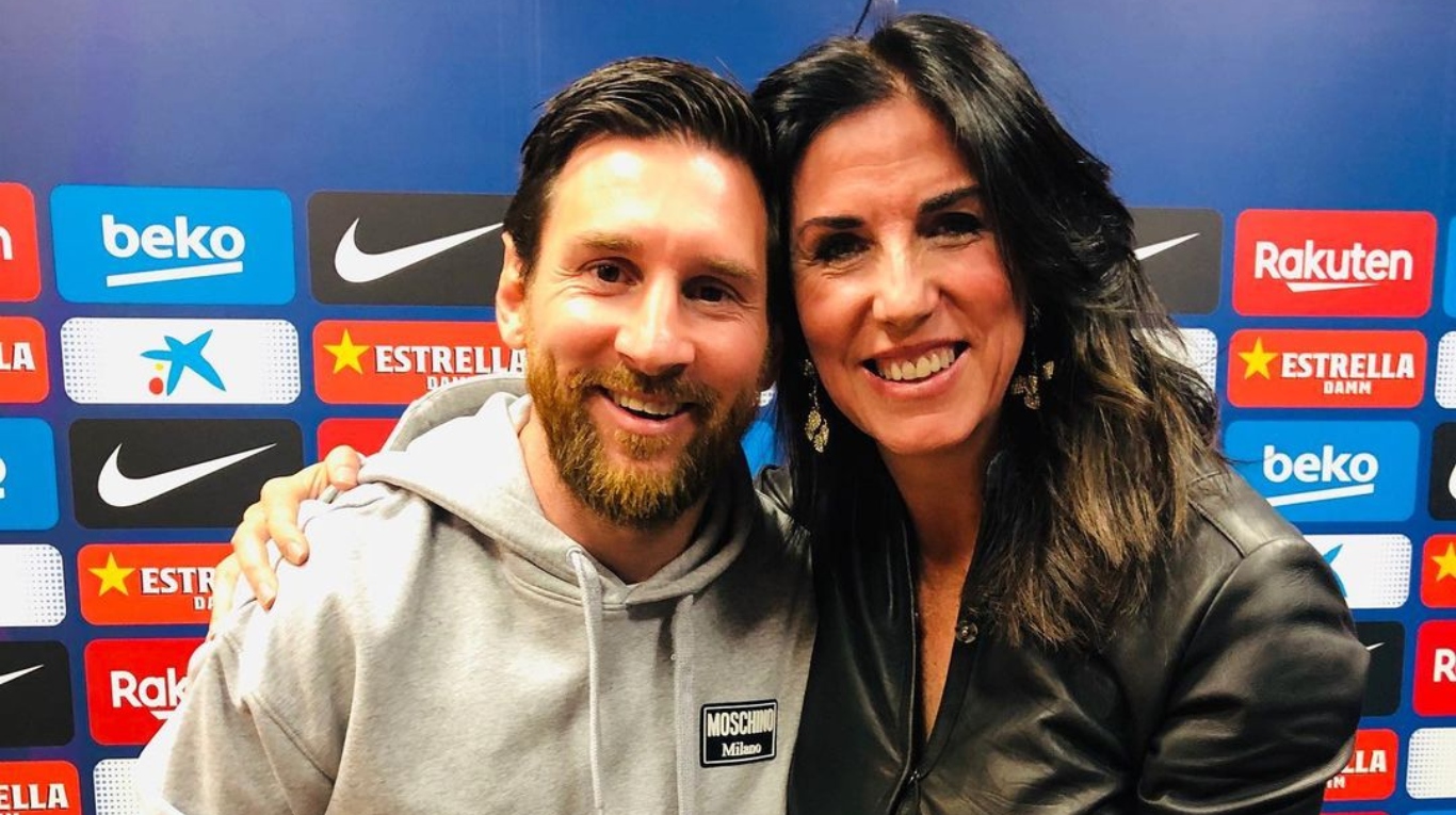 Cristina Cubero y Lionel Messi (@criscuberoalcalde).