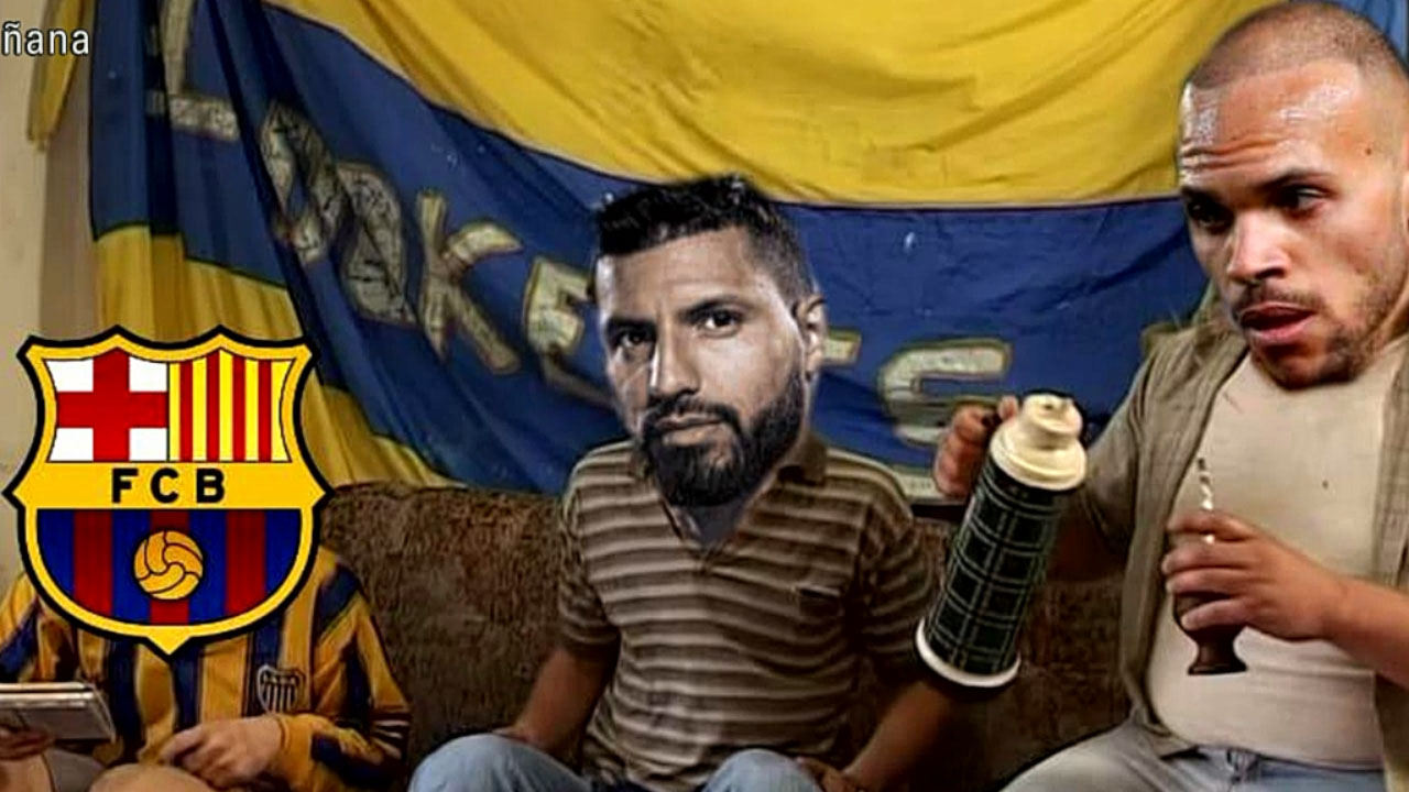 Los memes más divertidos de la no renovación de Lionel Messi en el Barcelona, rindiéndose del Kun Agüero