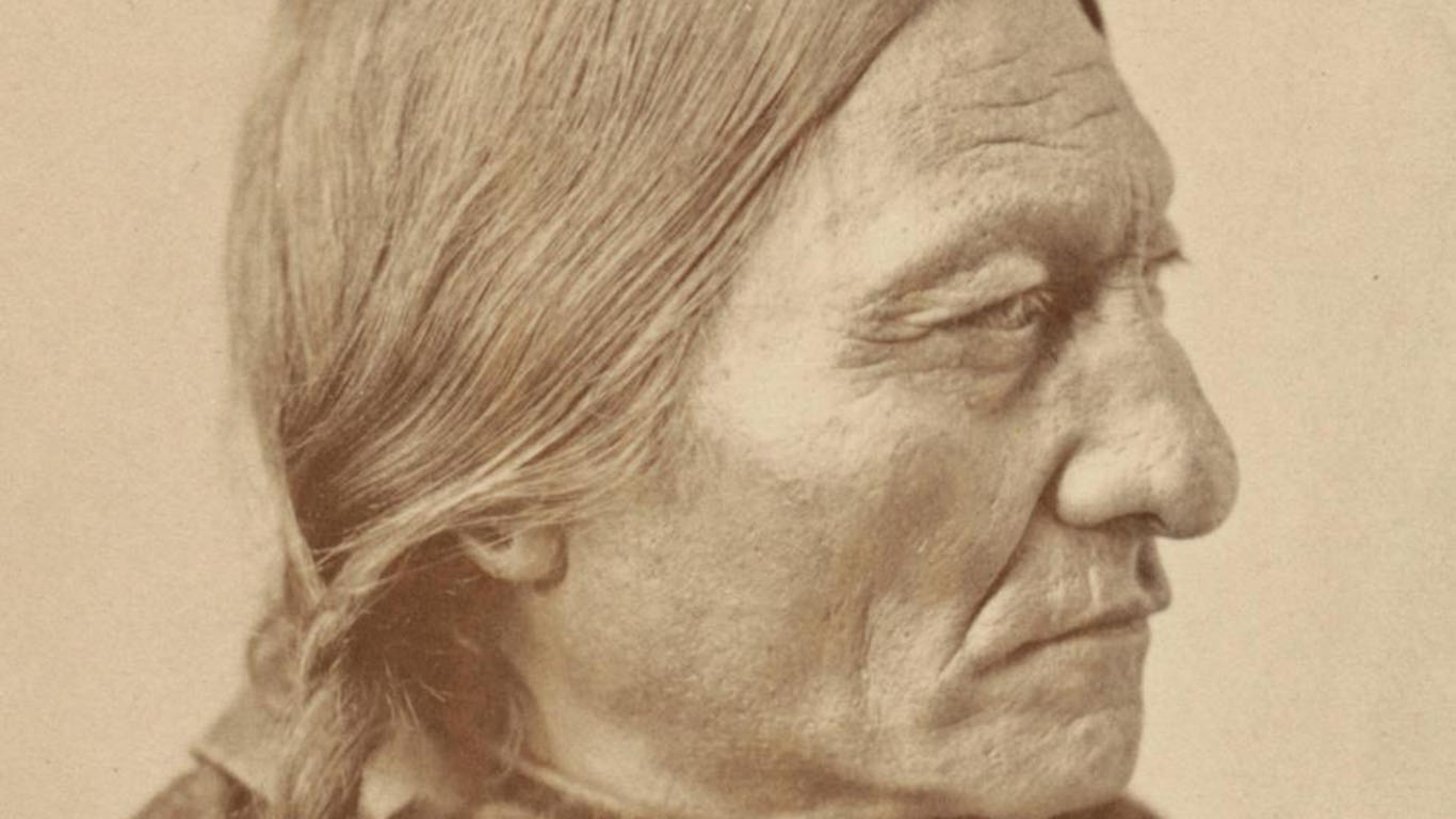 Toro Sentado el jefe sioux inmortalizado por Hollywood. (Foto Instituto Smithsoniano)