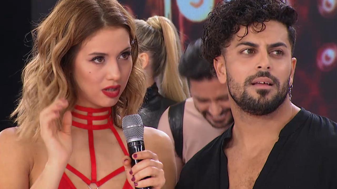 La reacción de Flor Vigna cuando Tinelli le contó al aire que Occhiato ya tenía nueva novia: “Te pegó mal cuando te lo dije”