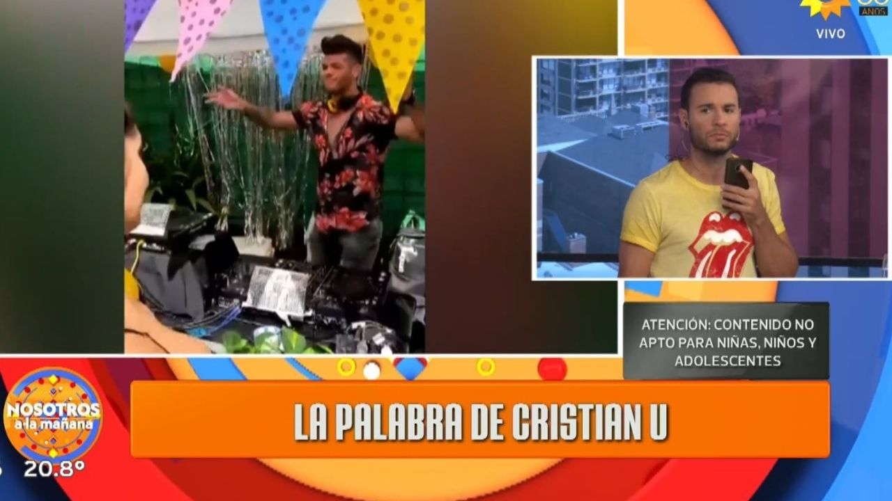 Cristian U hizo su descargo tras hacer de DJ en una fiesta clandestina: "Necesito laburar" 