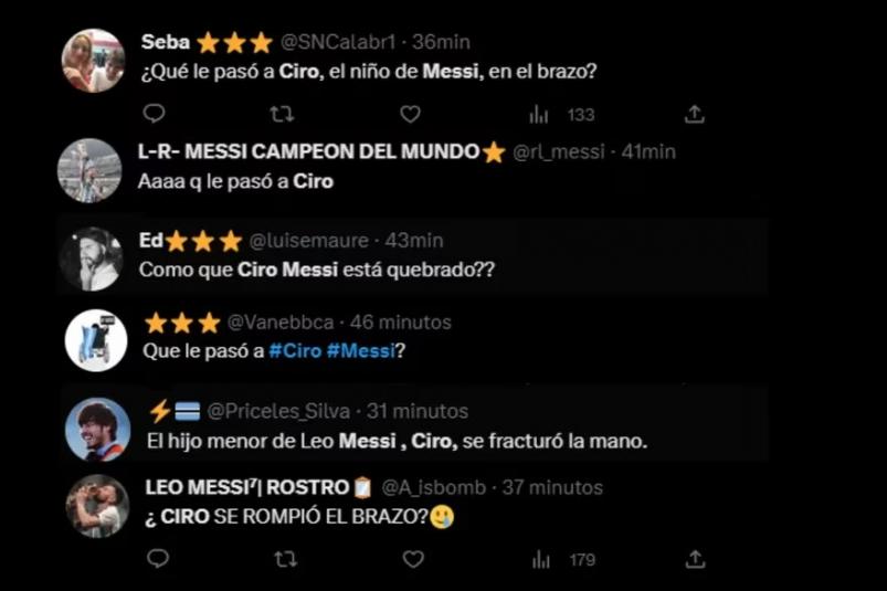 QU LE PAS a Ciro Messi el ACCIDENTE por el que usa un