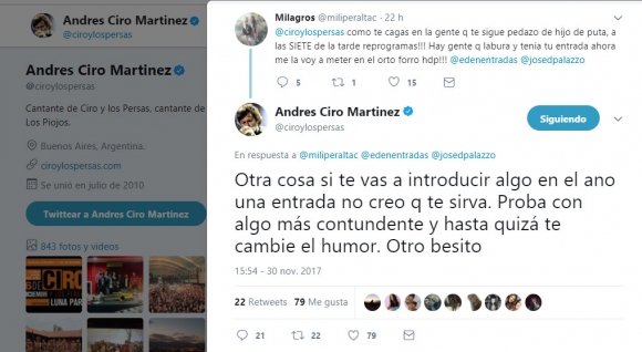 El tremendo y desubicado tweet de Andr s Ciro Mart nez a una