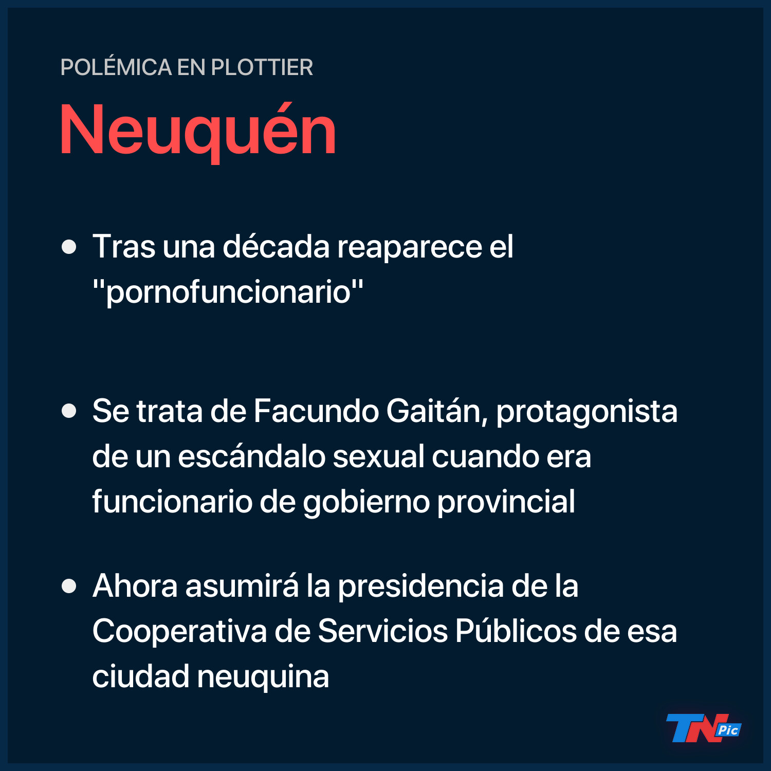 Neuquén: polémica por la reaparición del “pornofuncionario” a una década de  un escándalo sexual que sacudió a la provincia | TN