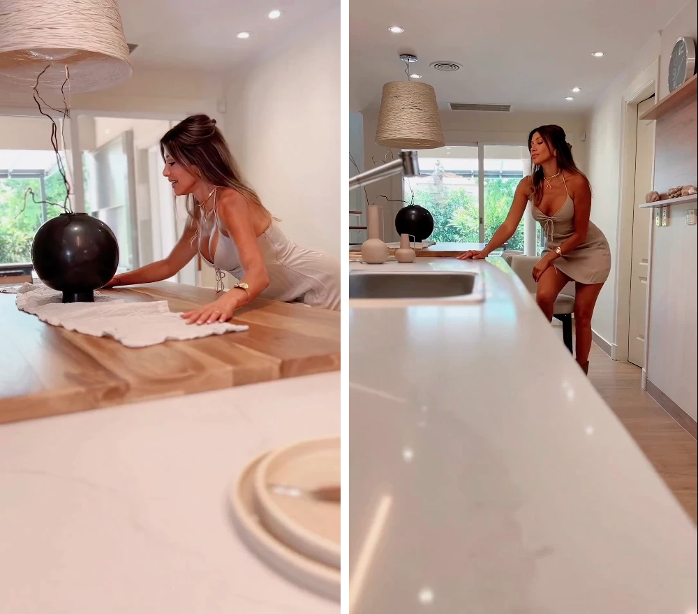 Así quedó la cocina remodelada de Catherine Fulop / Captura: Instagram