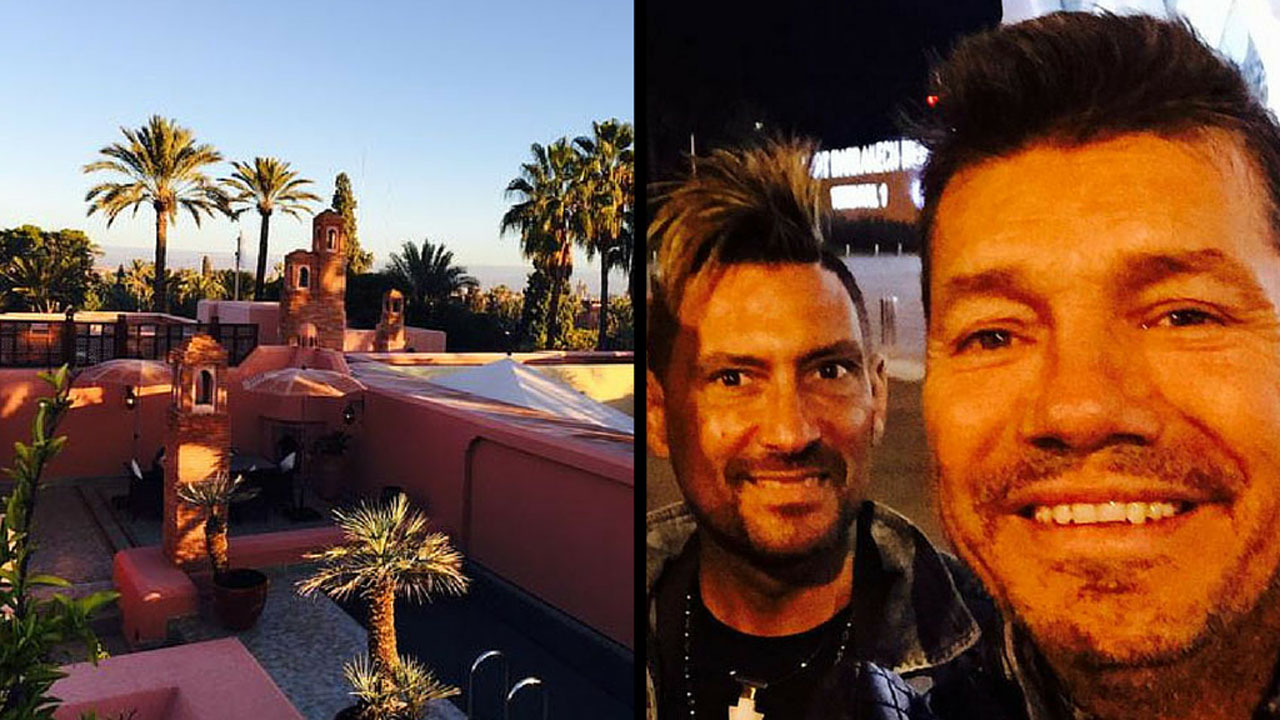 Mirá como amaneció Marcelo Tinelli en Marruecos