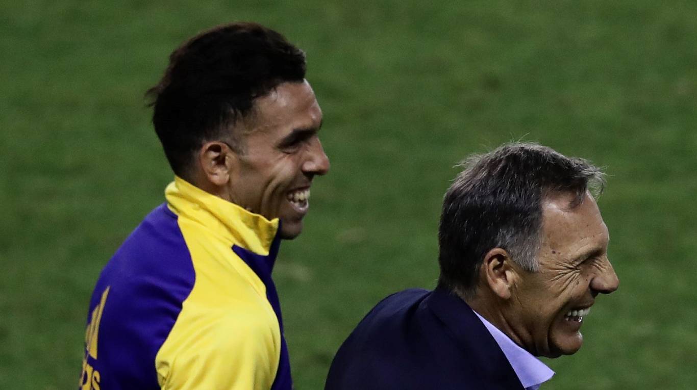 GRAN RELACIÓN. Carlitos y Russo siempre se llevaron muy bien. (Foto: AFP).