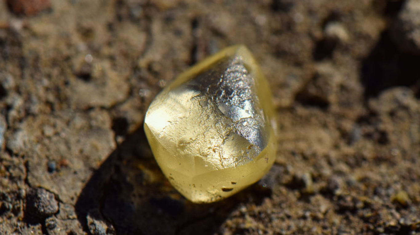 La gema encontrada por los jubilados es superior a los 4 quilates. Foto: Facebook Crater of Diamonds State Park