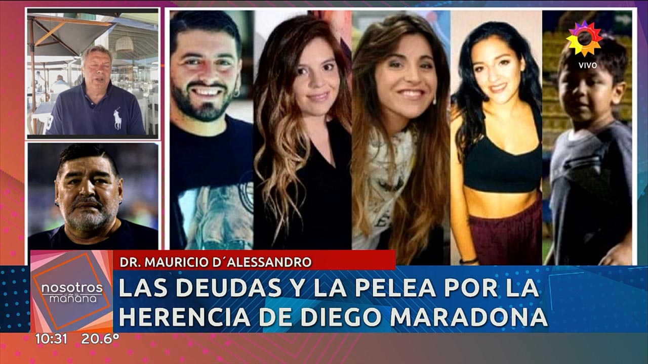 Herencia de Diego Maradona: Mauricio D'Alessandro habló de la gigantesca deuda que recibirán sus hijos: “Si la pagan, no les va a quedar mucho”