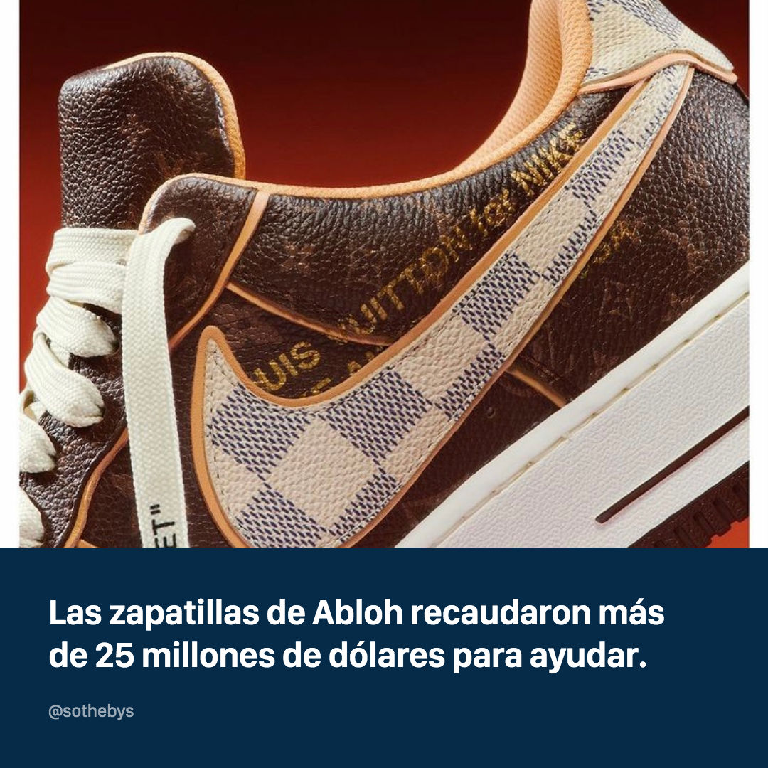 Subastan zapatillas diseñadas por Virgil Abloh por 25 millones de