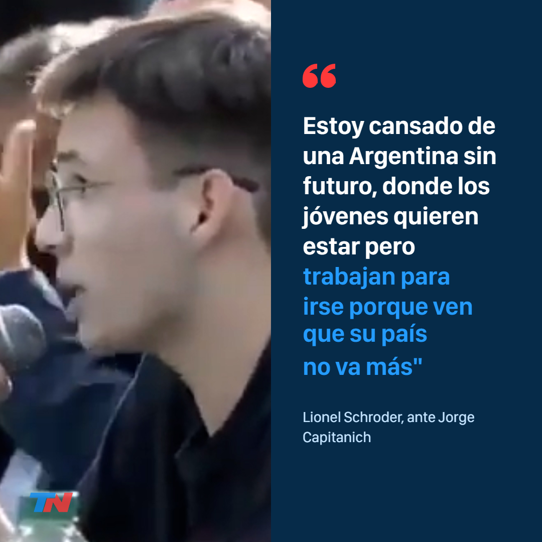 El dur simo mensaje de un joven chaque o frente a Jorge Capitanich