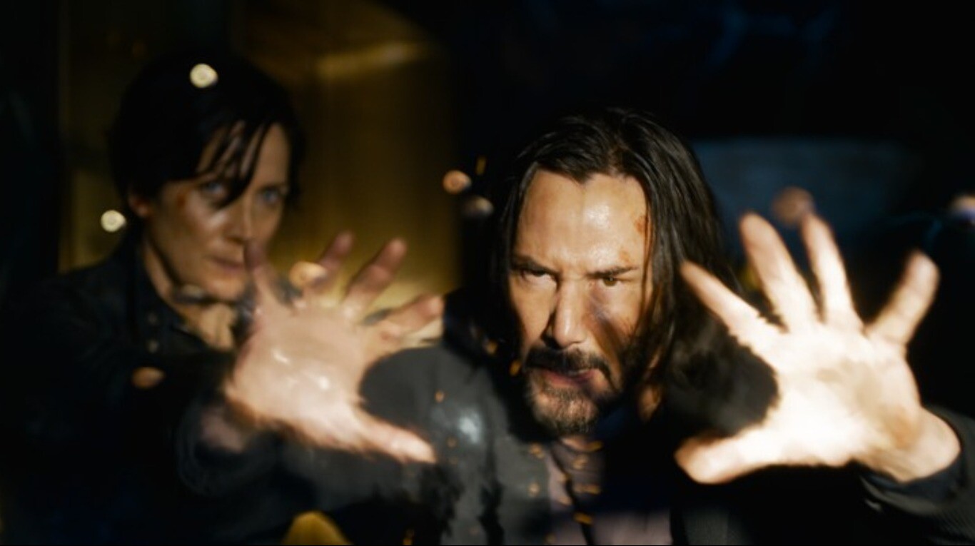Keanu Reeves y  Carrie-Anne Moss repiten sus roles icónicos de Neo y Trinity. (Foto: Warner Bros. Pictures)