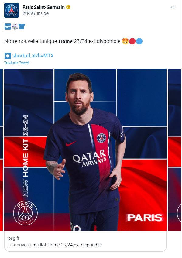 Lionel Messi una camiseta ESPECIAL en su con el PSG TN