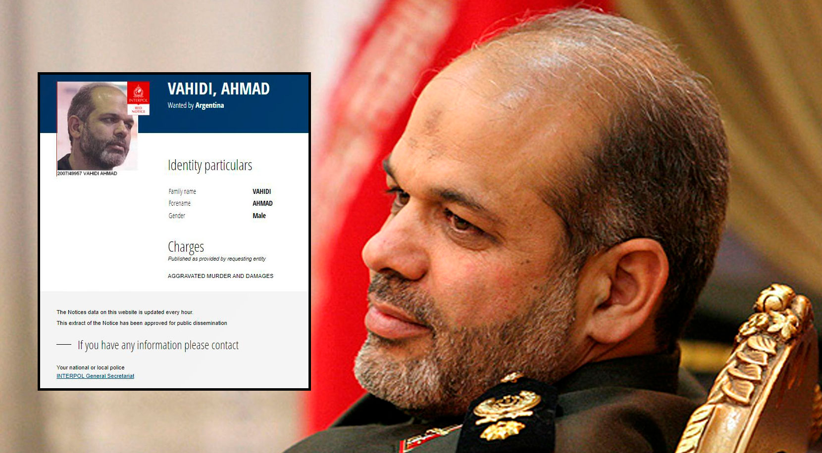 Ahmad Vahidi fue ministro de Defensa de Ahmadineyad entre 2008 y 2013. (Foto: AFP).