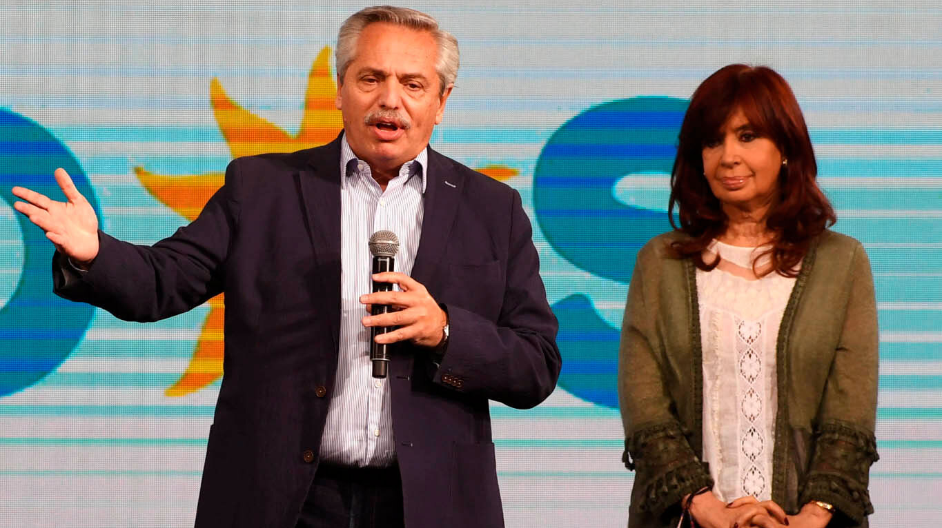 Alberto Fernández y Cristina Kirchner. Máxima tensión en el gobierno nacional. (Foto: Todos)