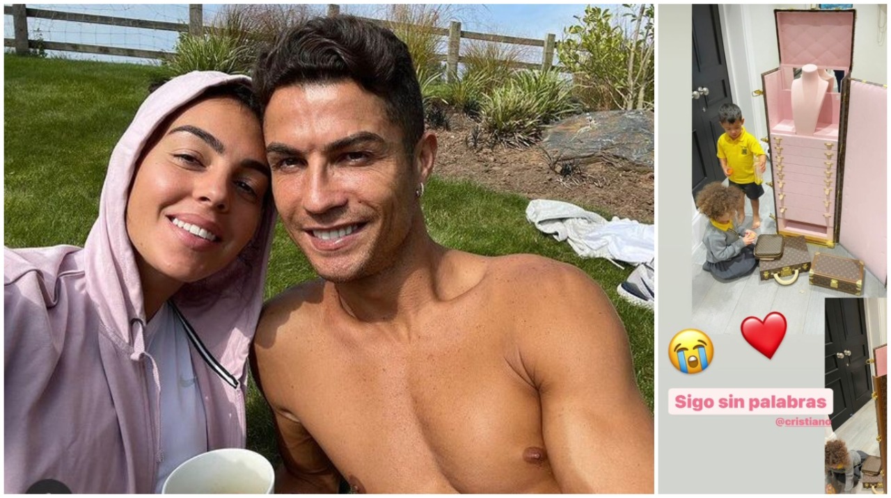 Georgina Rodríguez se quedó sin palabras después del último regalo de Cristiano Ronaldo. (Instagram)