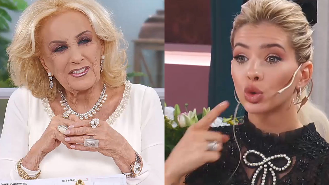 ¿Qué tiene la China Suárez entre los dientes? Mirtha Legrand se dio cuenta: “La vi que hacía así...”