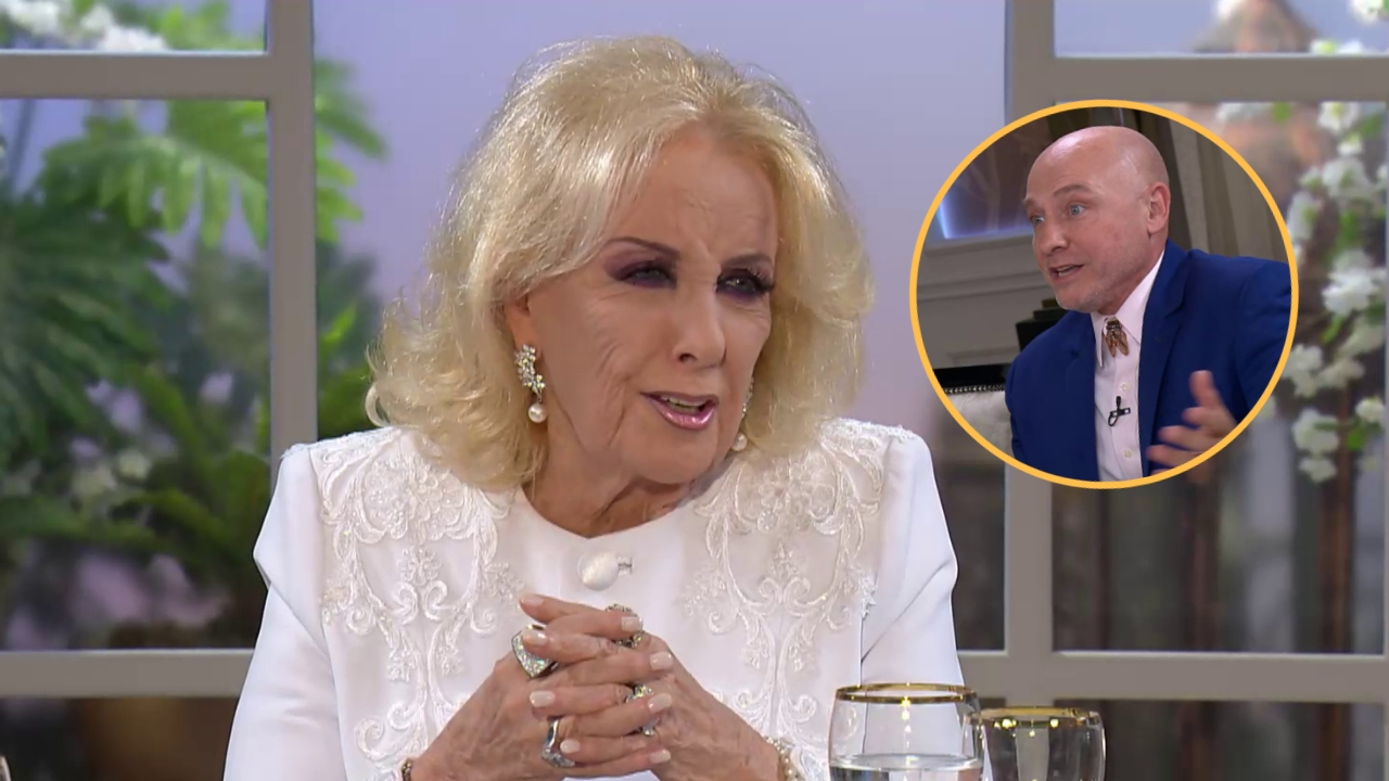 El insulto de Ronnie Arias en la mesa de Mirtha y la advertencia de la conductora: “Calma, calma...”