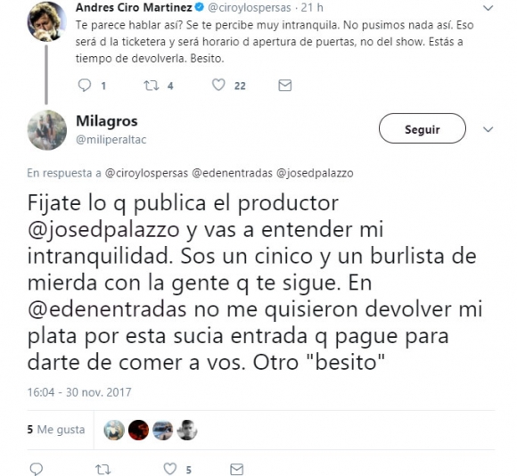 El tremendo y desubicado tweet de Andr s Ciro Mart nez a una