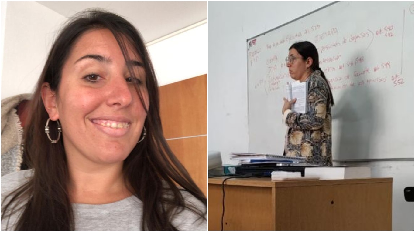 La joven tiene 32 años y se desempeña como docente en la Universidad de La Plata. (Foto: gentileza Caren Kalafatich).