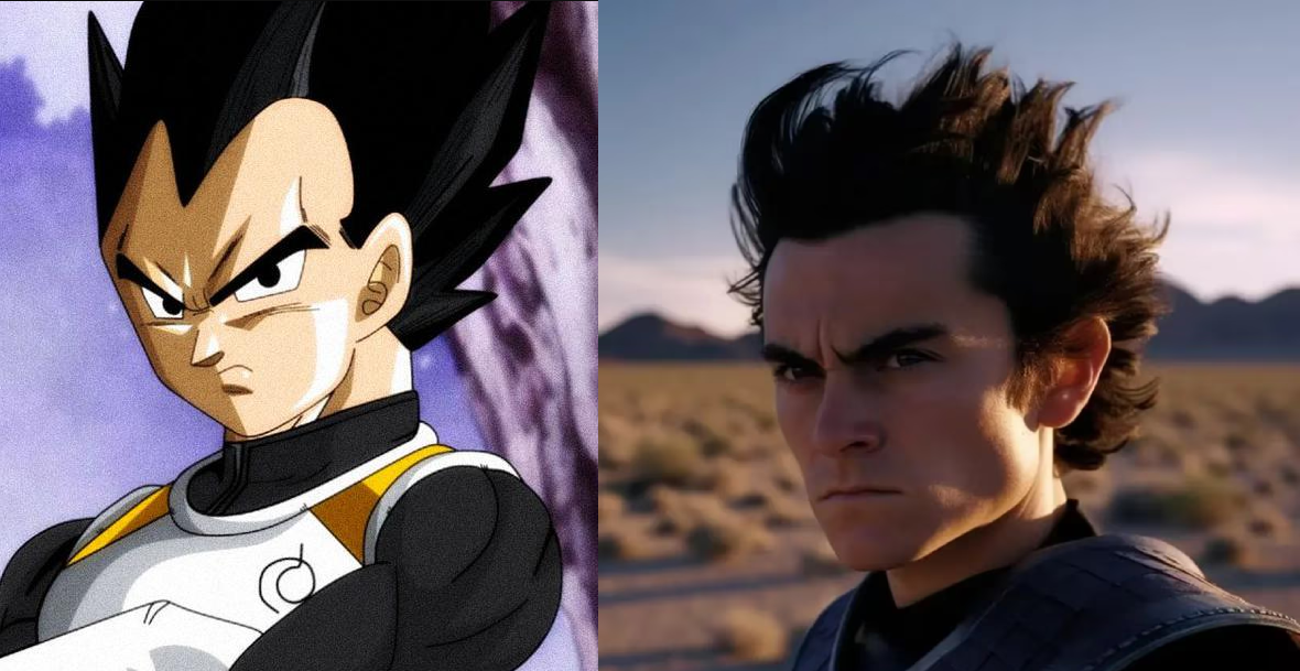 Personajes de 'Dragon Ball Z' en la vida real según IA