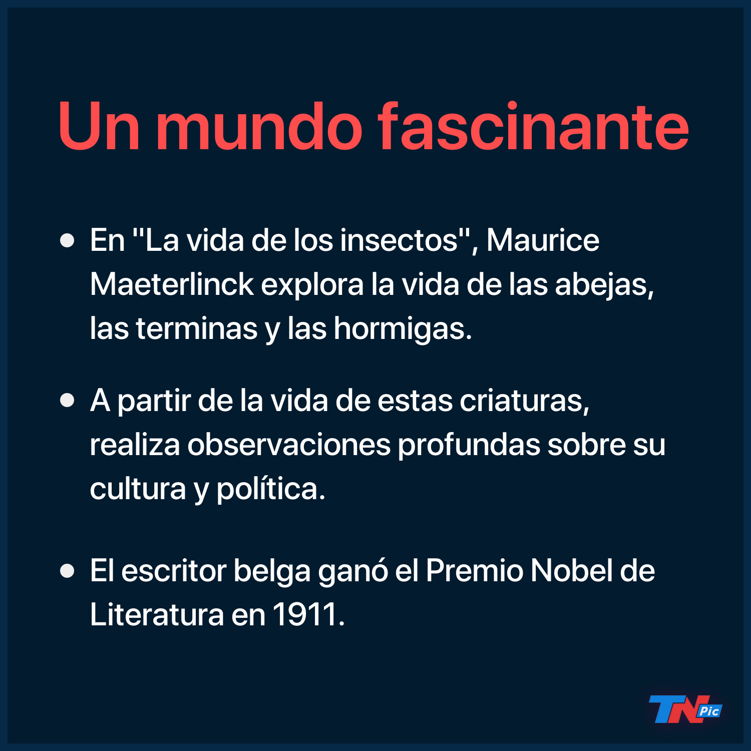 Como Es La Vida De Los Insectos El Libro Que Compara Al Hombre Con El Mundo Animal Tn