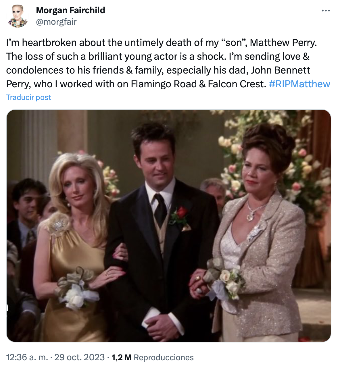 Las reacciones de los compañeros de Matthew Perry en Friends tras su  inesperada muerte | eltrece