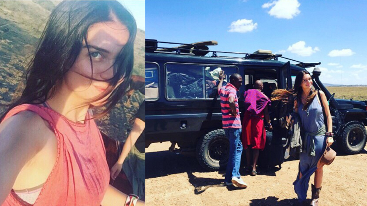 De safari en África, Zaira Nara tuvo que improvisar una particular técnica para secar su ropa interior