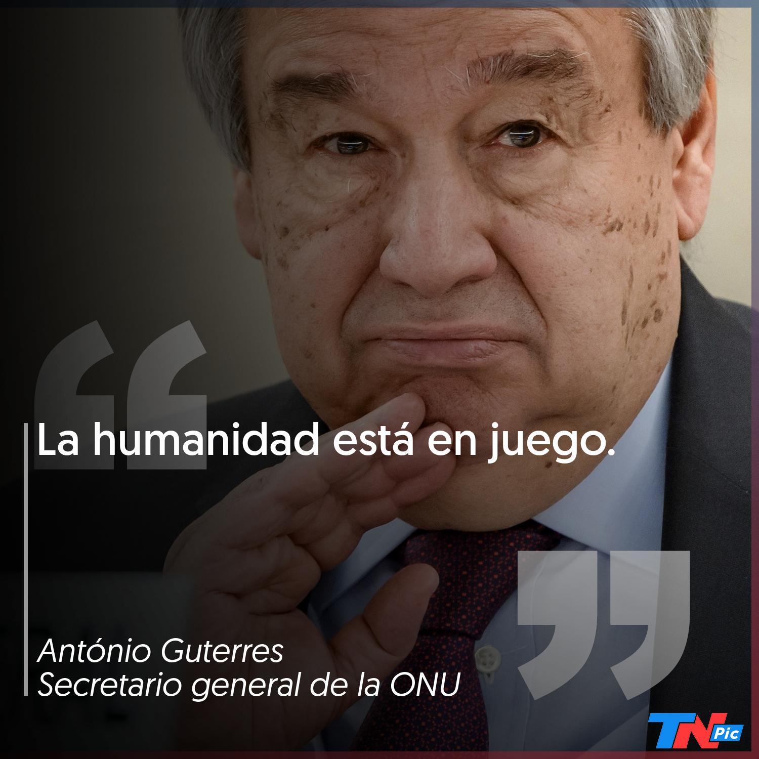 El secretario general de la ONU aseguró que 