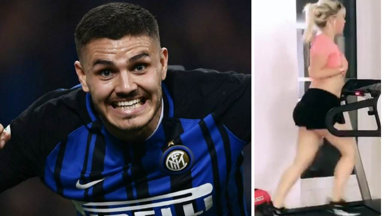 Mauro Icardi y el mensaje subido de tono que le dedicó a Wanda Nara mientras hacía ejercicio: "Cuando te pesan las..."