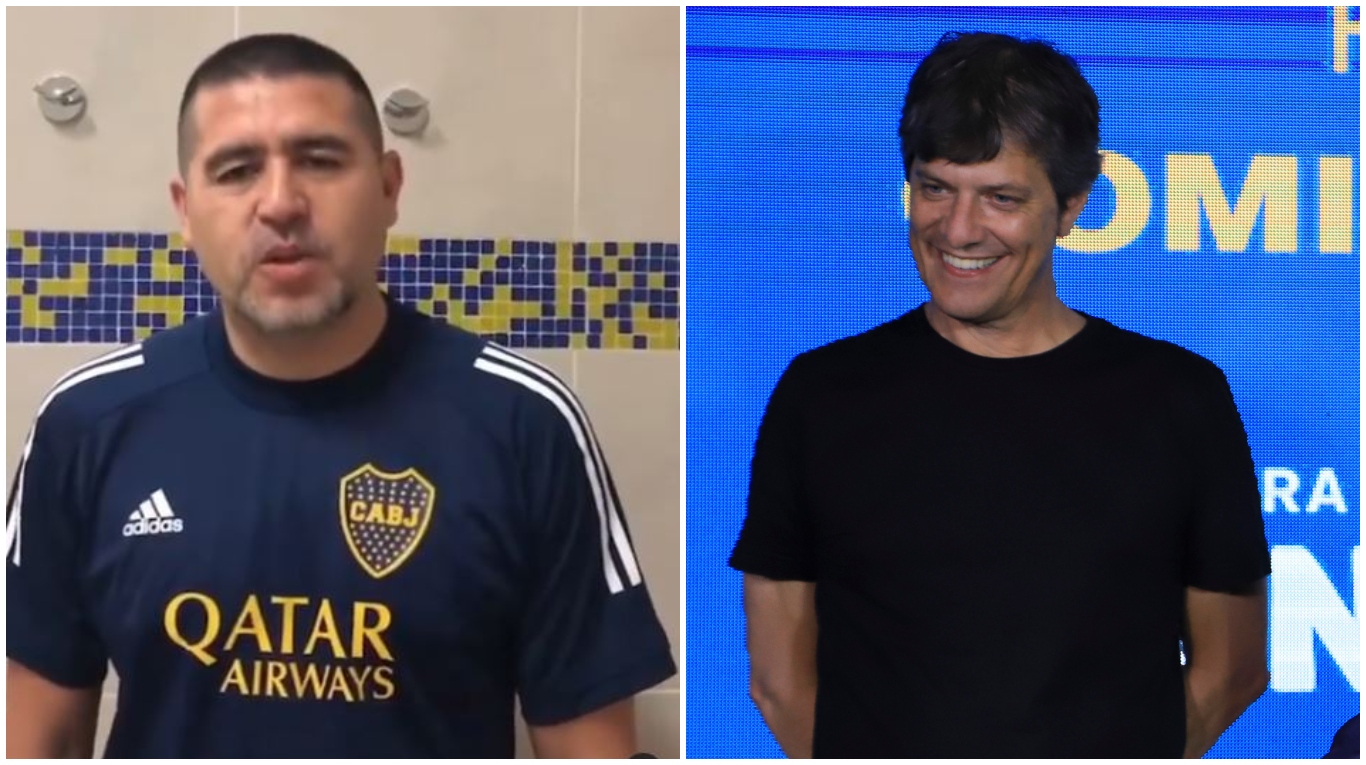 Mario Pergolini apuntó contra Juan Román Riquelme. (Fotos: captura video de @todosobreroman10 y NA)