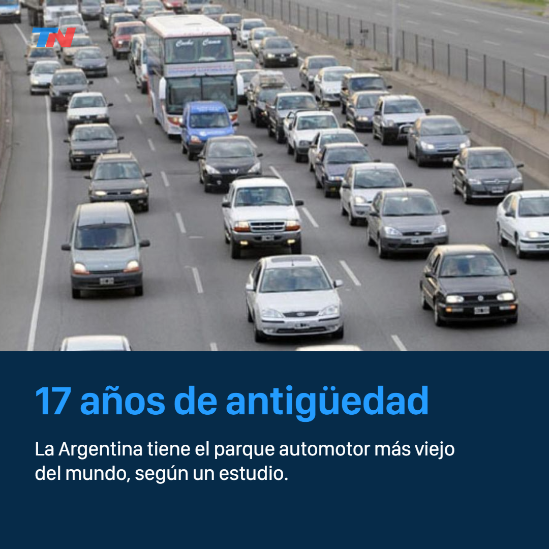 La Argentina figura entre los países que tienen los autos más viejos del  mundo, según un relevamiento internacional | TN