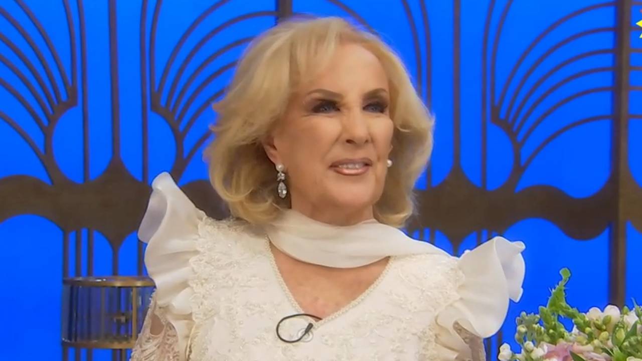 La emoción de Mirtha. Foto: eltrece