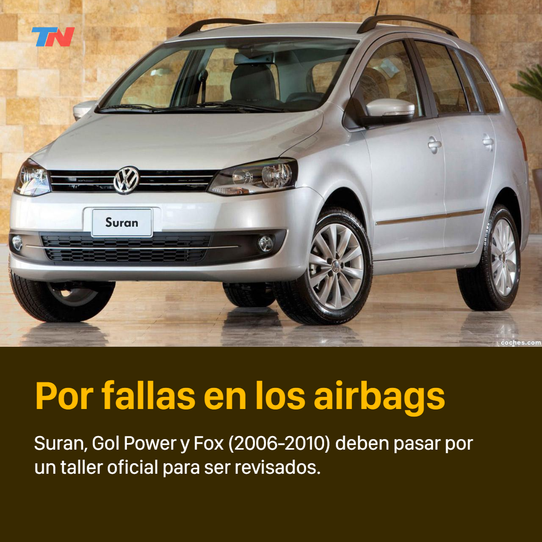 Adiccion Talla Bienes Los Volkswagen Gol Power, Suran y Fox fueron llamados a revisión por un  problema en los airbags | TN