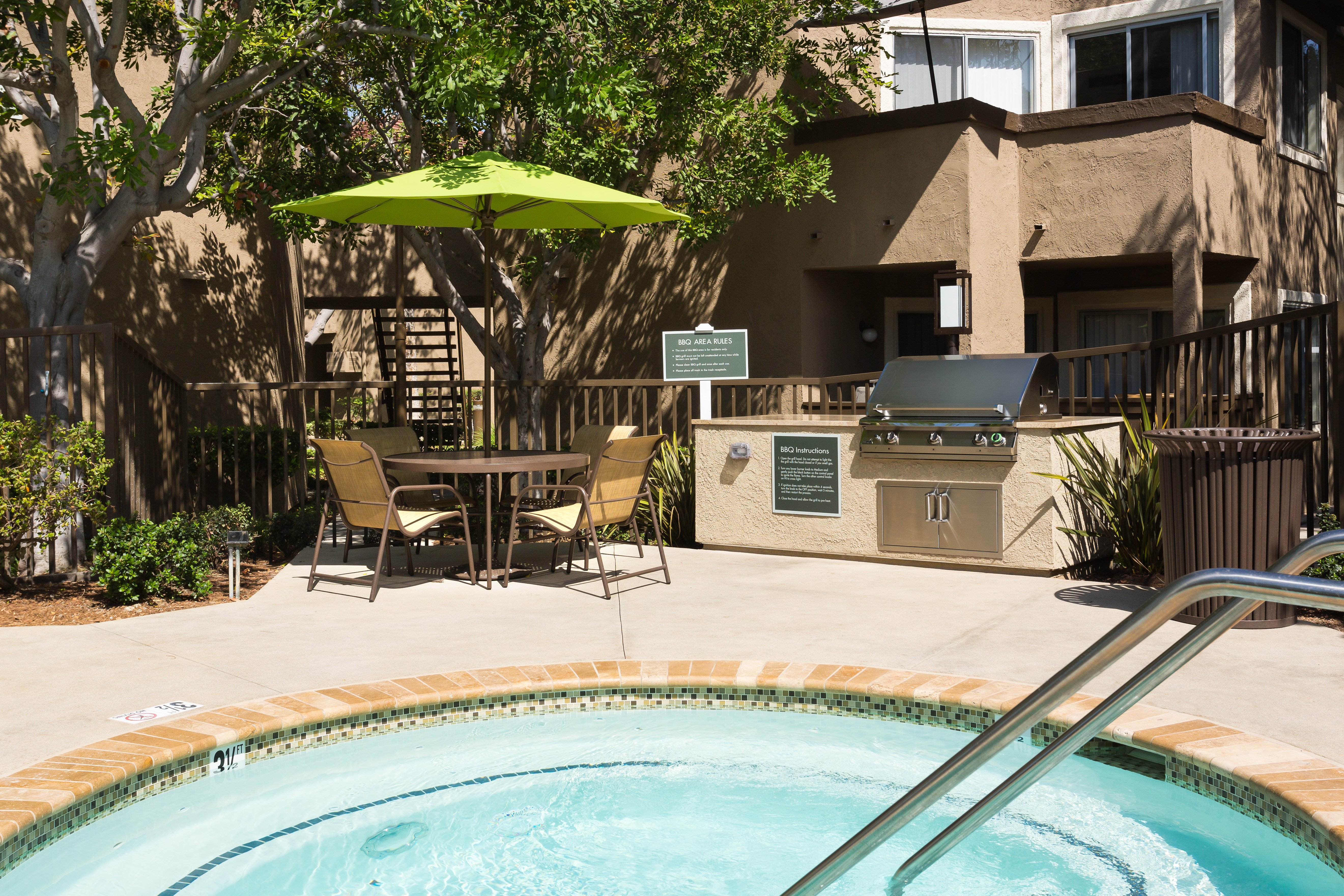 Grill area at Eaves