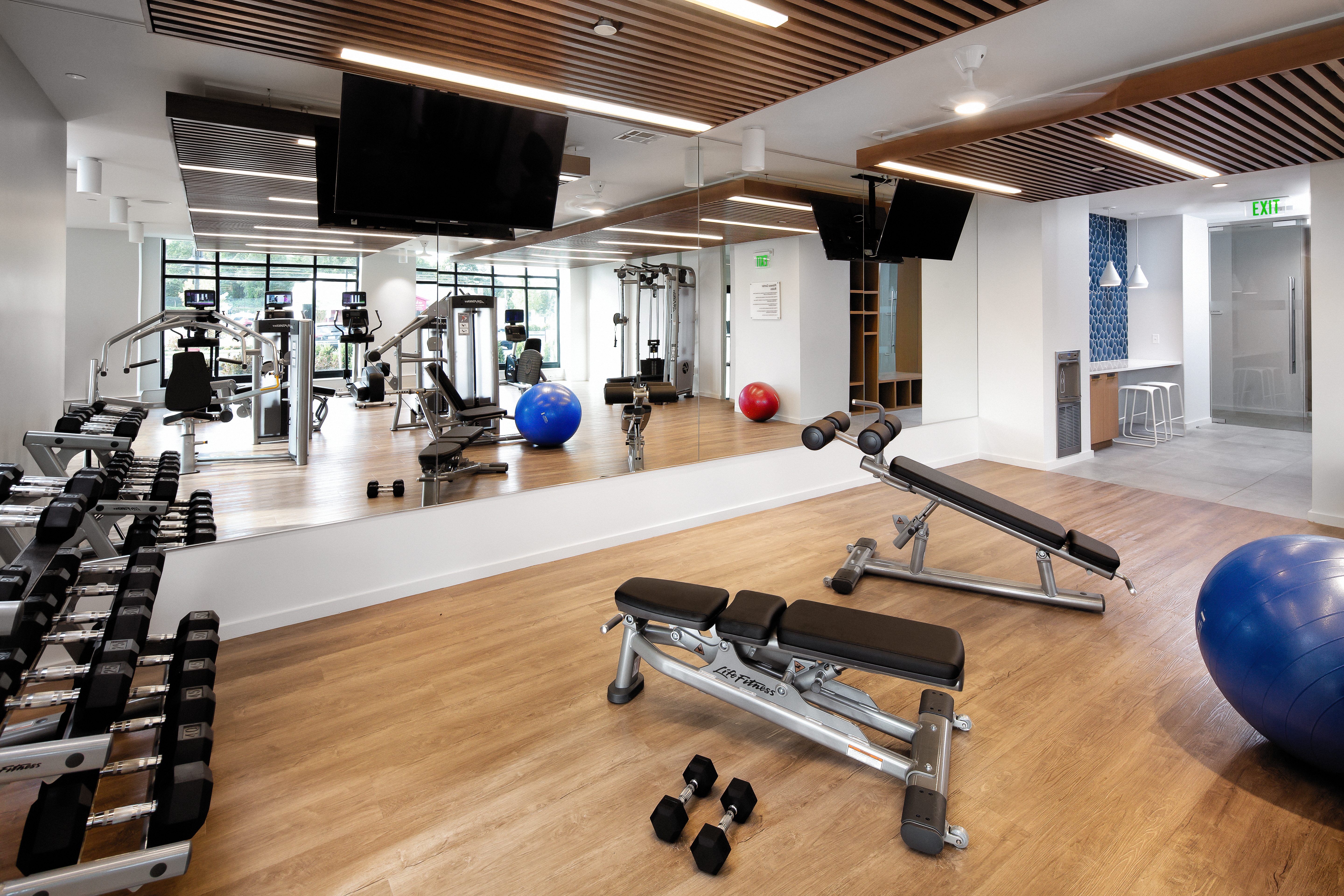 Gym at Avalon Residences At The Hingham Shipyard