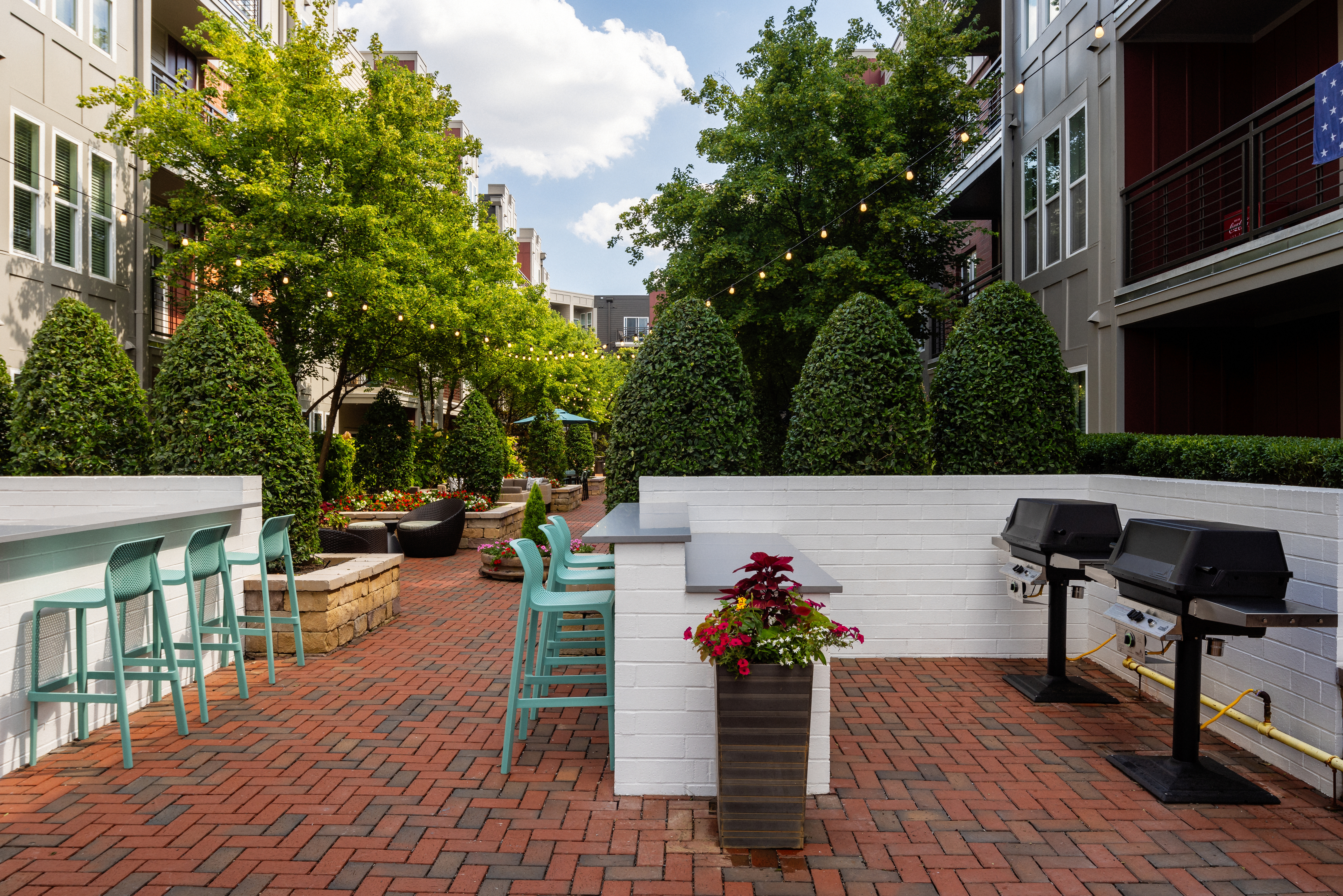 Grill area at Ava South End