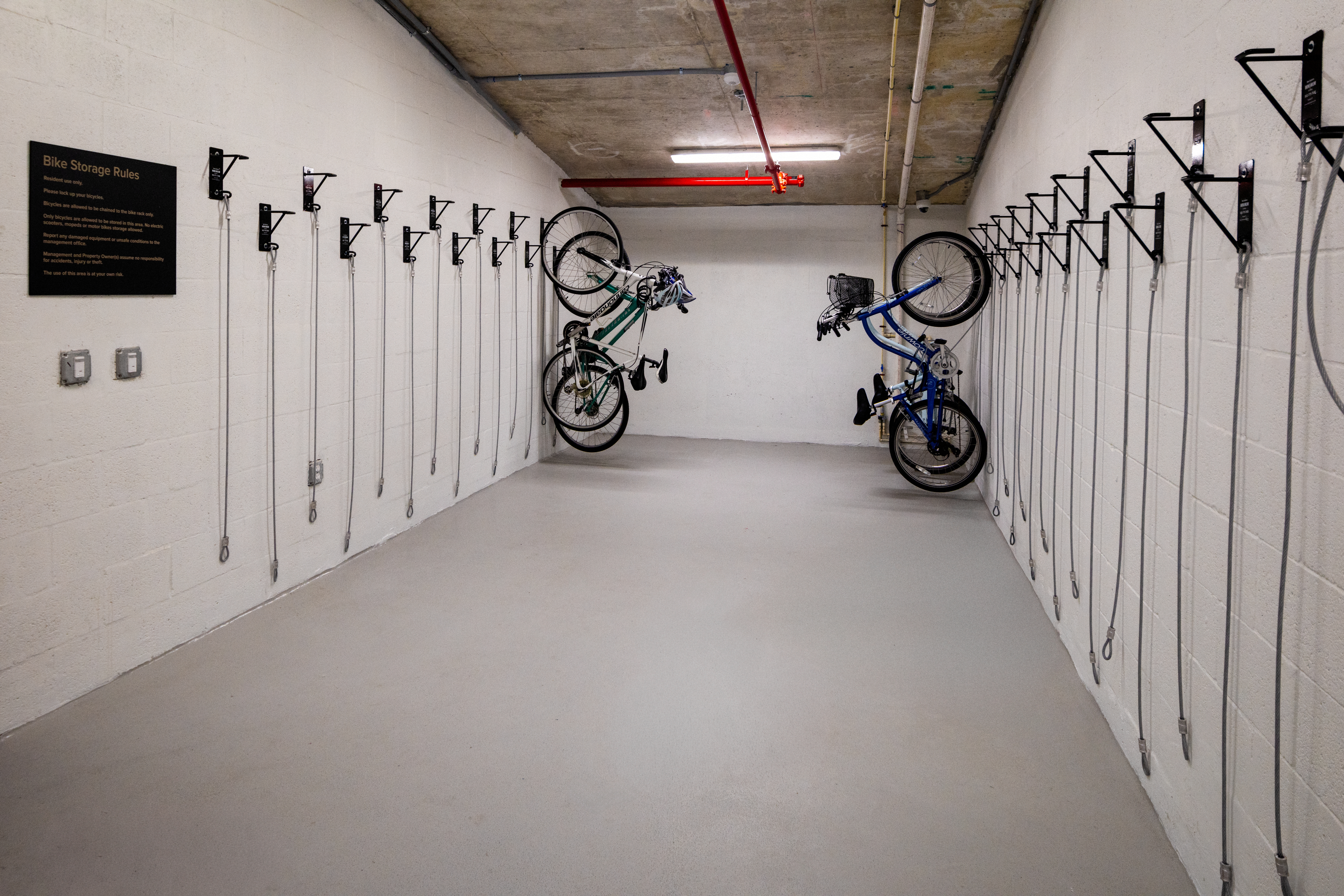 Bike room at Avalon