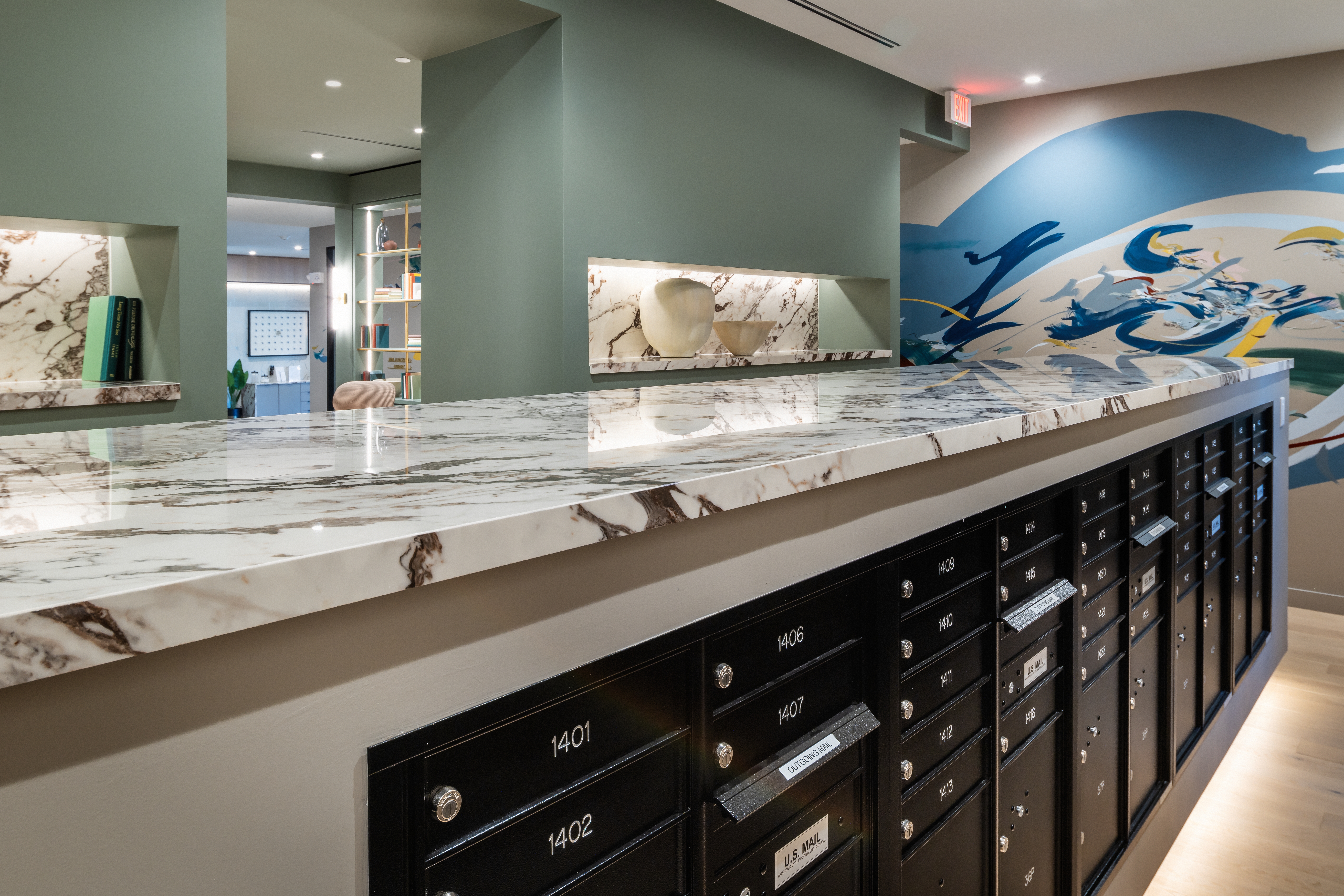 Mailroom at Avalon Quincy Adams