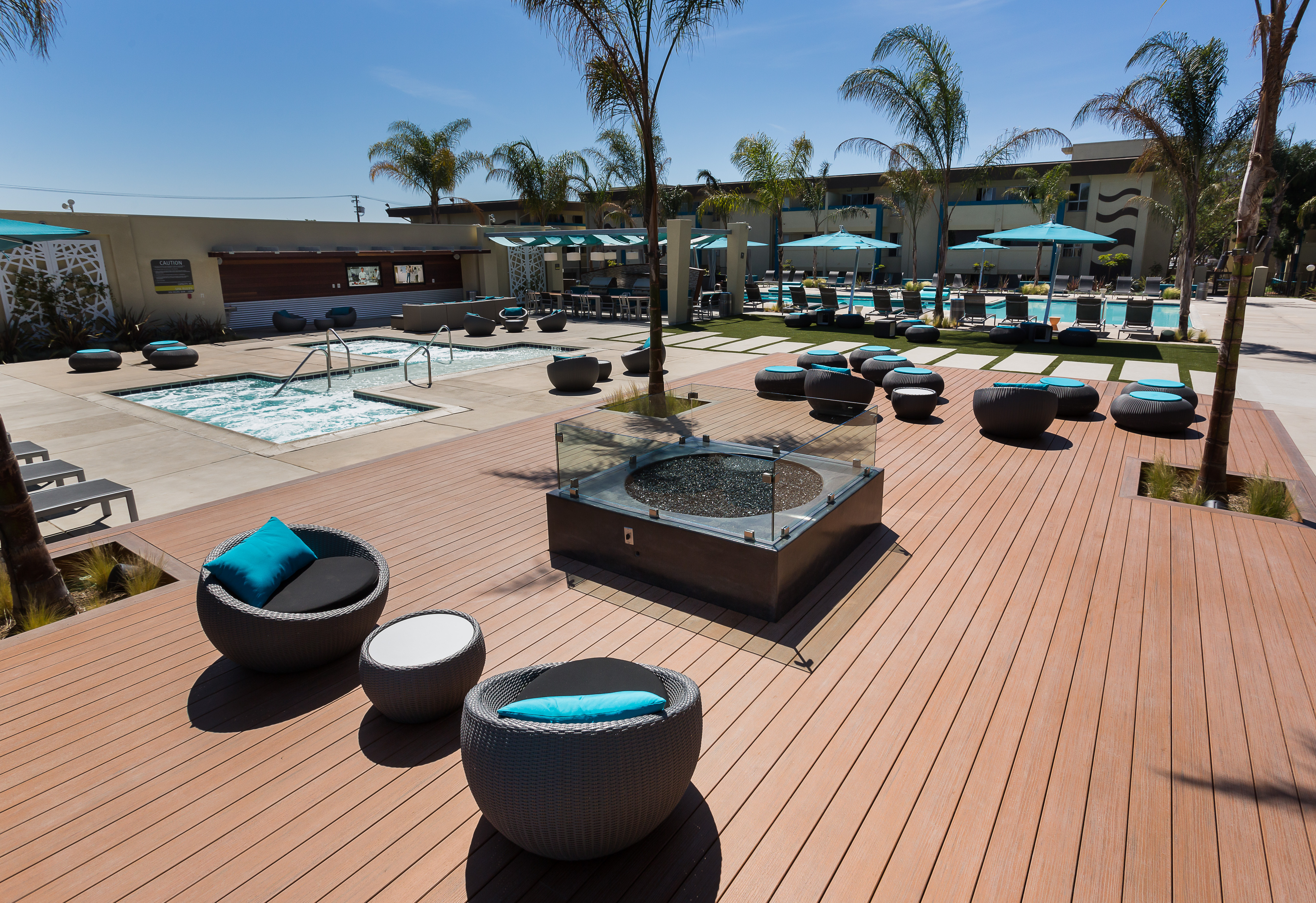 Roof deck at Ava Pacific Beach
