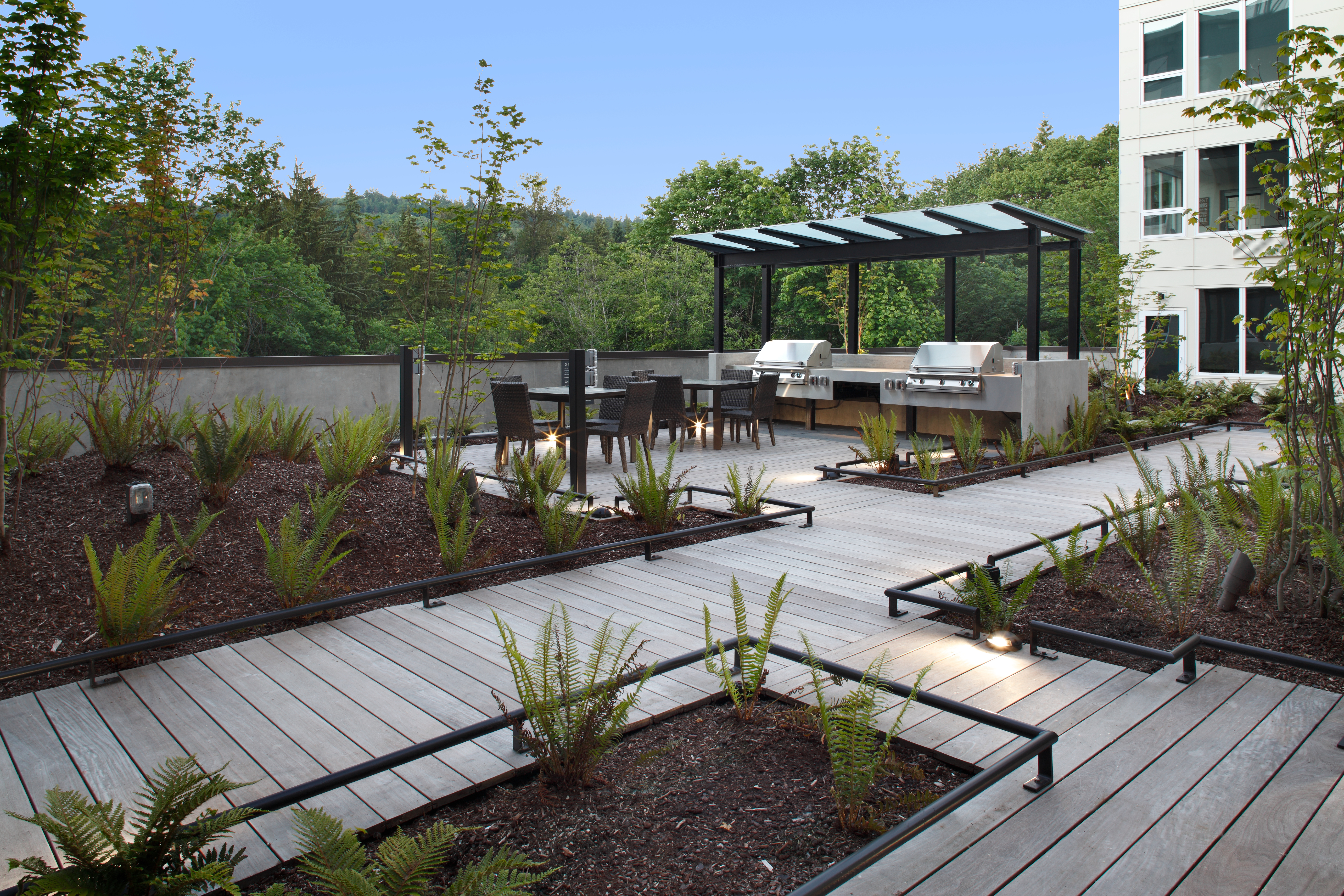 Grill area at Avalon Newcastle Commons