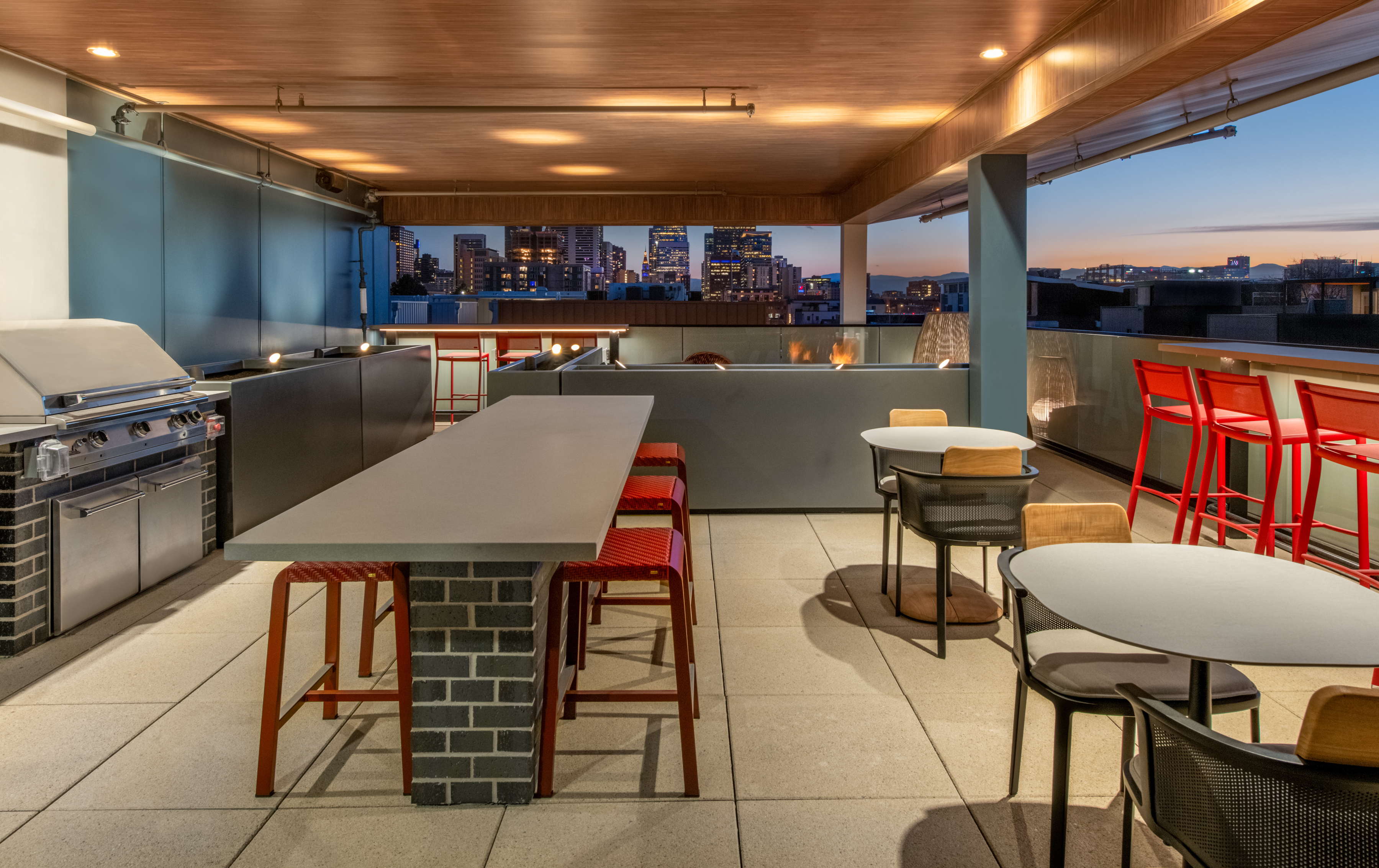 Grill area at Ava Rino
