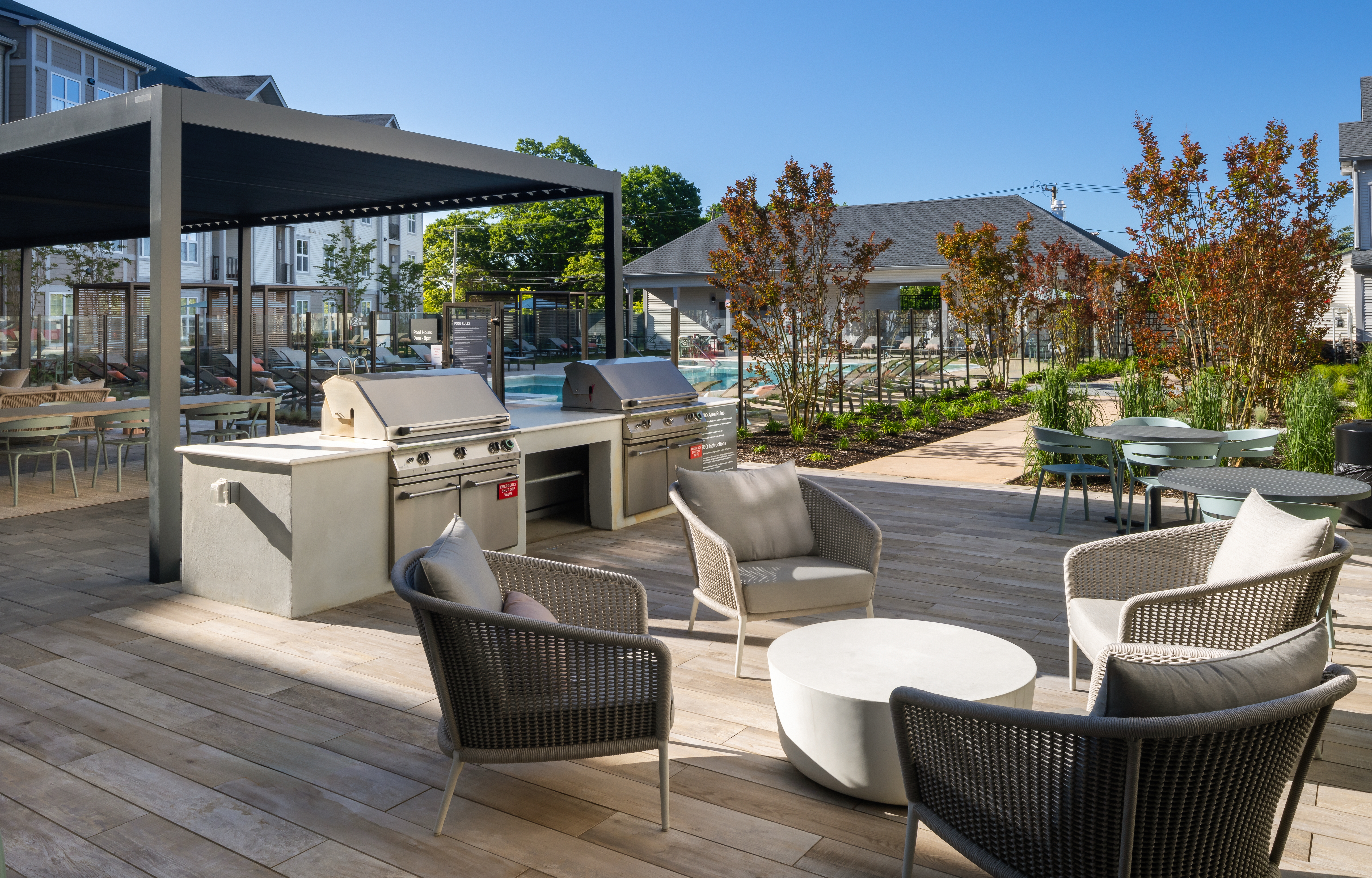 Grill area at Avalon