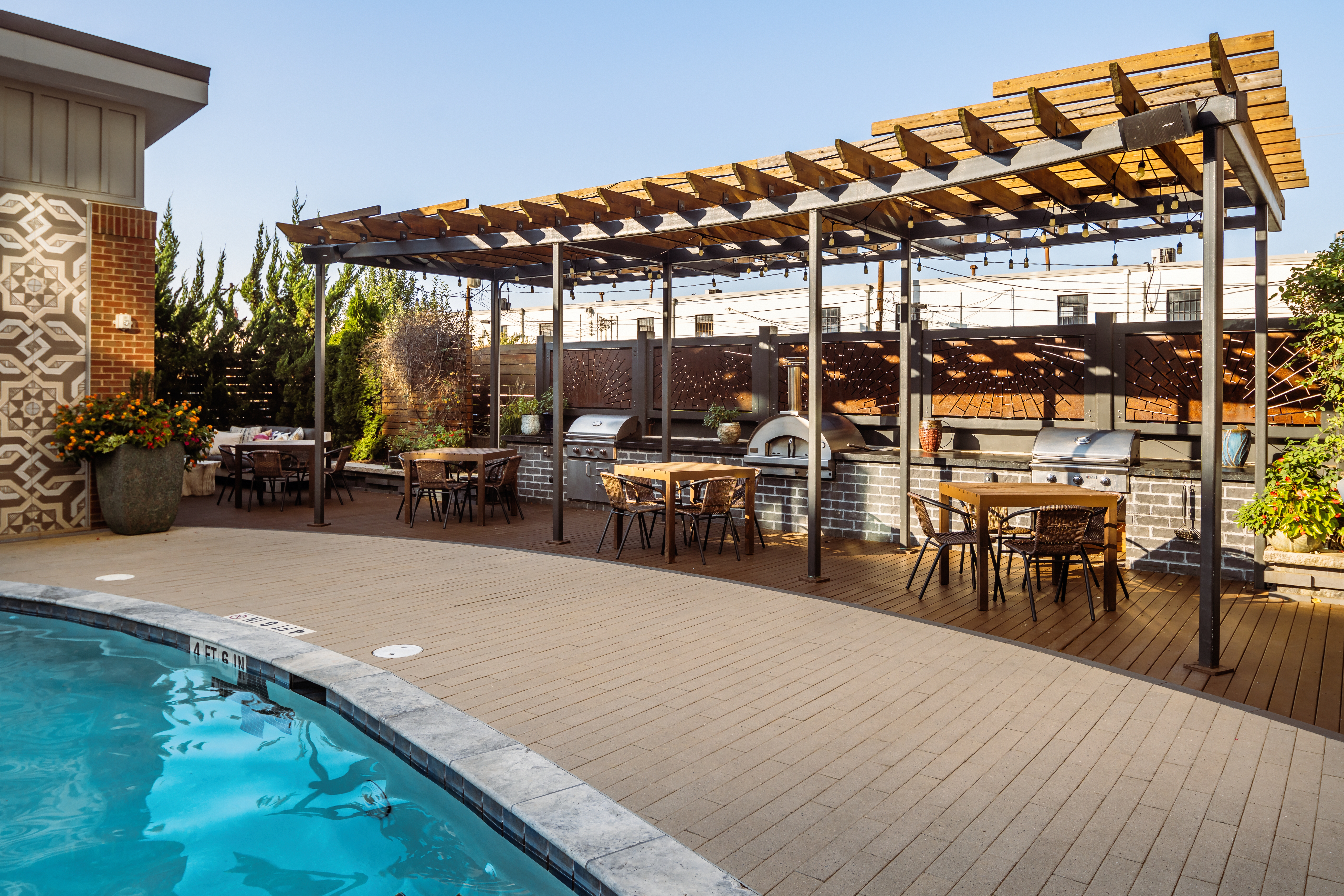 Grill area at Avalon South End