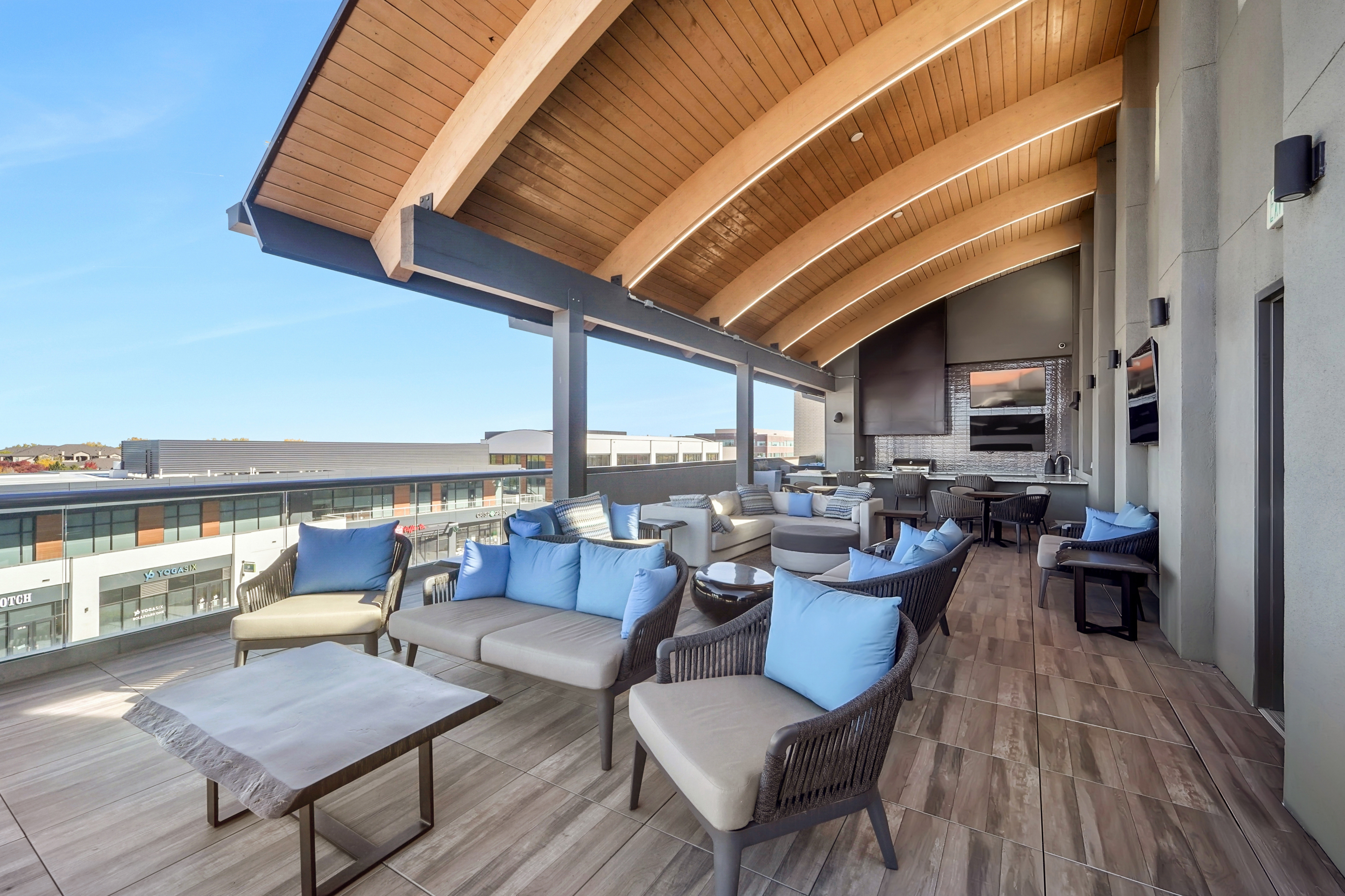 Roof deck at Avalon Lowry